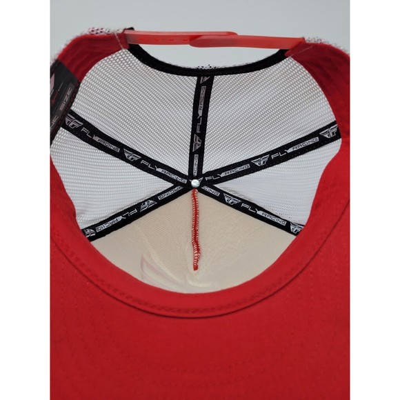 Fly Racing Embossed Mesh Trucker Snapback Cap BallCap OSFM Hi-Profile - Picture 5 of 7